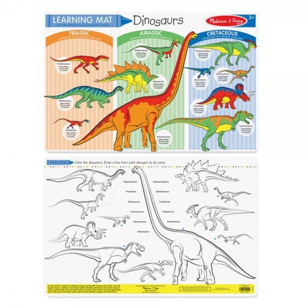 MELISSA & DOUG Dinosaurs Color-a-Mat