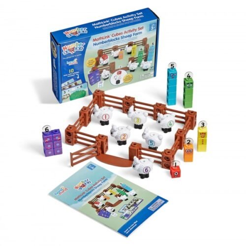 hand2mind MathLink Cubes Activity Set Numberblocks Sheep Farm