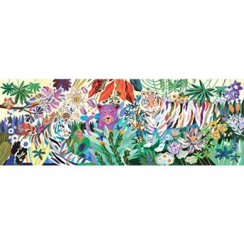 01 DJECO Puzzle Gallery - Rainbow Tigers 1000pcs