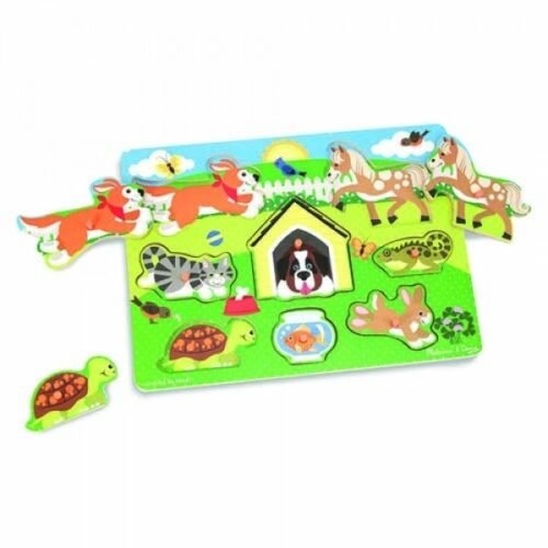 01 MELISSA & DOUG Pets Peg Puzzle