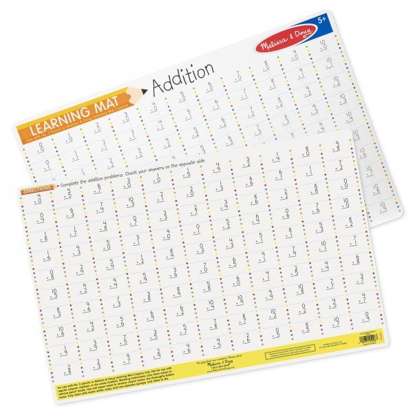 01 MELISSA & DOUG Addition Write-A-Mat
