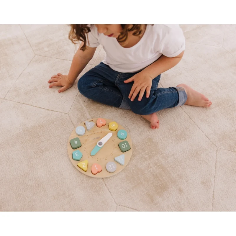 Bubble Wooden Learning Clock