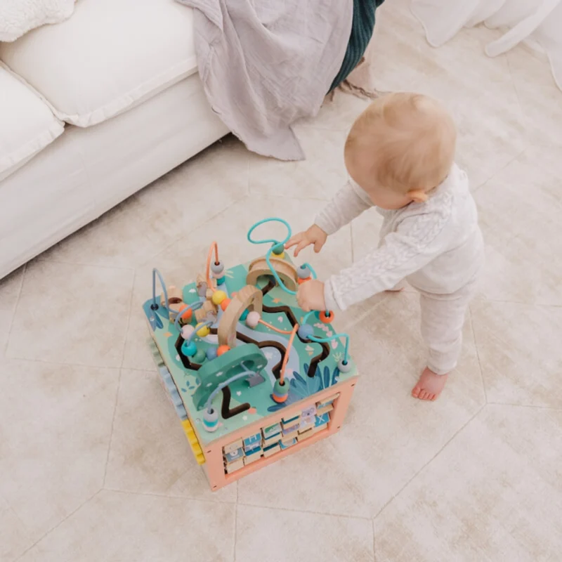 Bubble Wooden Bear Stacking Rings