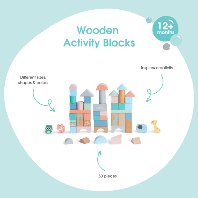 Bubble Wooden Activity Blocks