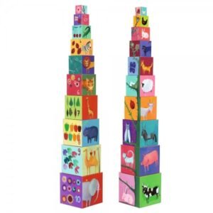 DJECO 10 Nature & Animal Blocks For Infants