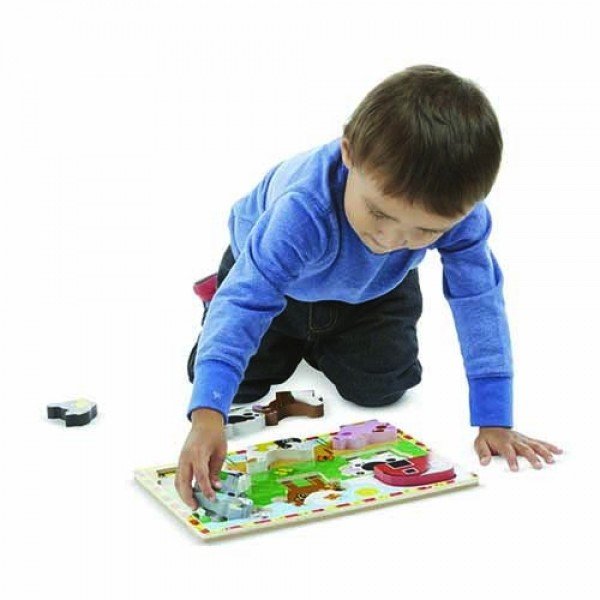 MELISSA & DOUG Farm Chunky Puzzle 8pc