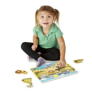 MELISSA & DOUG Safari Peg Puzzle - 7 Pieces