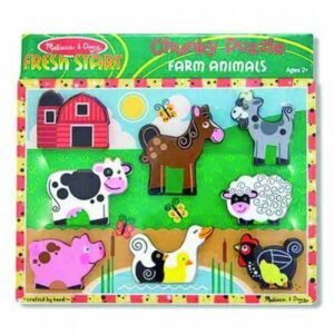 MELISSA & DOUG Farm Chunky Puzzle 8pc