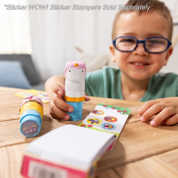 Melissa & Doug Sticker WOW! Favorite Things - Mini Activity Pad & Refill Stickers (200+ Stickers, Stamper Not Included)