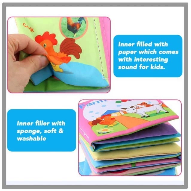 04 M'siaSoft Books Early Learning Books Toy Book Baby Early Cognitive Educational